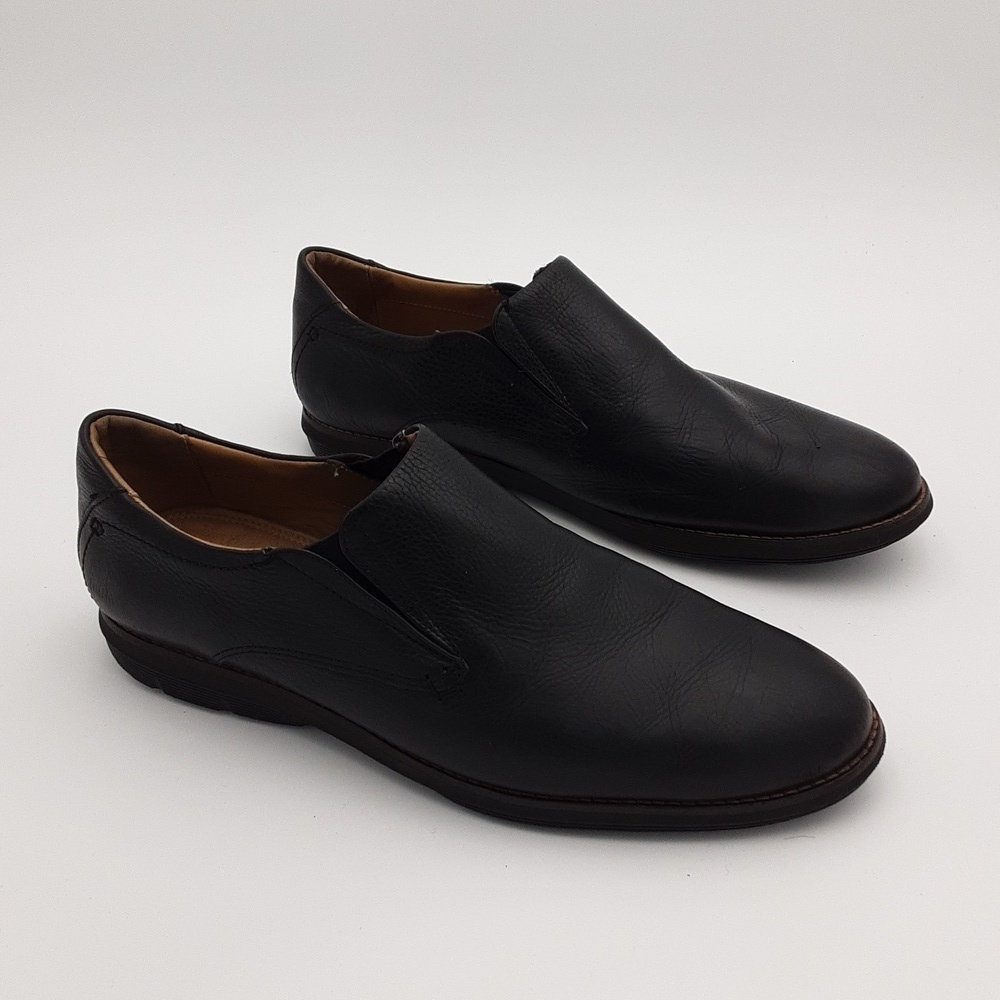 American classic moccassin shoe black leather slip on 12M extreme comfort casual